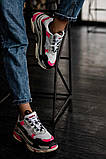 Кросівки жіночі Balenciaga Triple S White/Pink/Black, фото 8