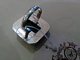 Кольцо лабрадор в серебре. Кольцо с лабрадором 18,5-19 размер Индия, фото 6