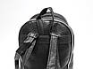 Жіночий середній рюкзак з двосторонніми паєтками чорного кольору, фото 8