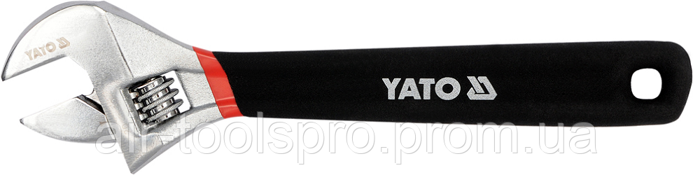 Ключ розвідний з прогумованою ручкою, YATO