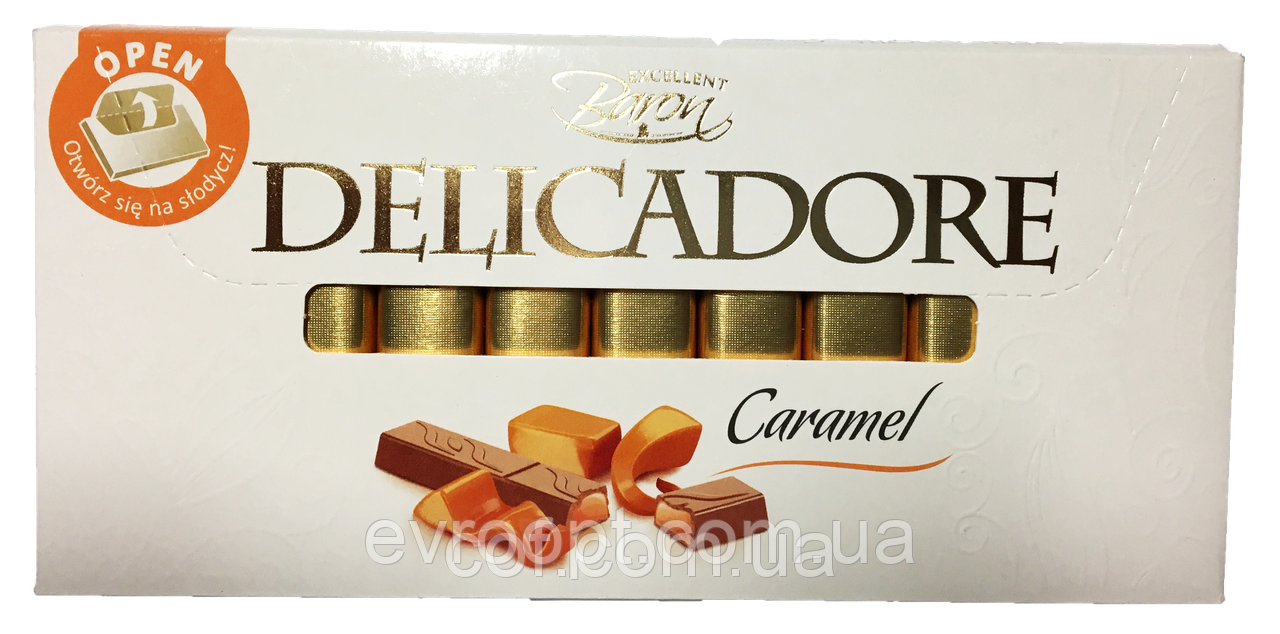 Шоколад Delicadore Baron Caramel 200 г, фото 1