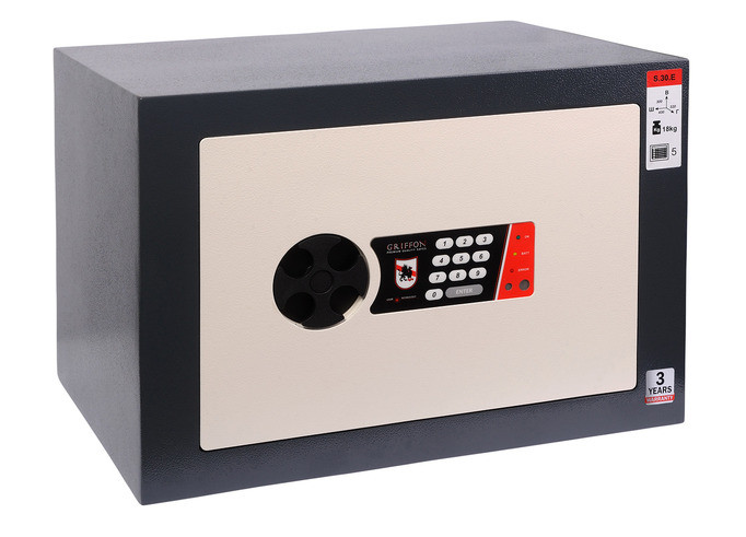 Сейф Griffon S. 30.ET меблевий 300(в)х380(ш)х320(гл)