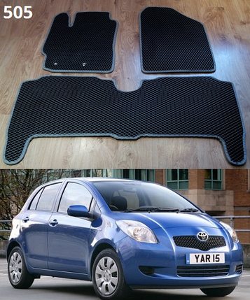 Килимки ЕВА в салон Toyota Yaris 2 (XP9) '06-11, фото 2