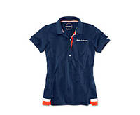 Женская футболка поло BMW Golfsport Fashion Polo Shirt Ladies Navy Blue (80142446337)
