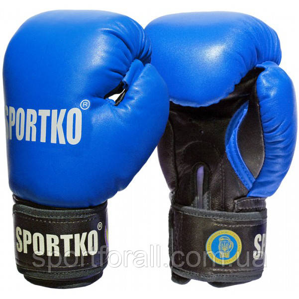 Боксерські рукавички Sportko (ФБУ) шкіра 10 OZ