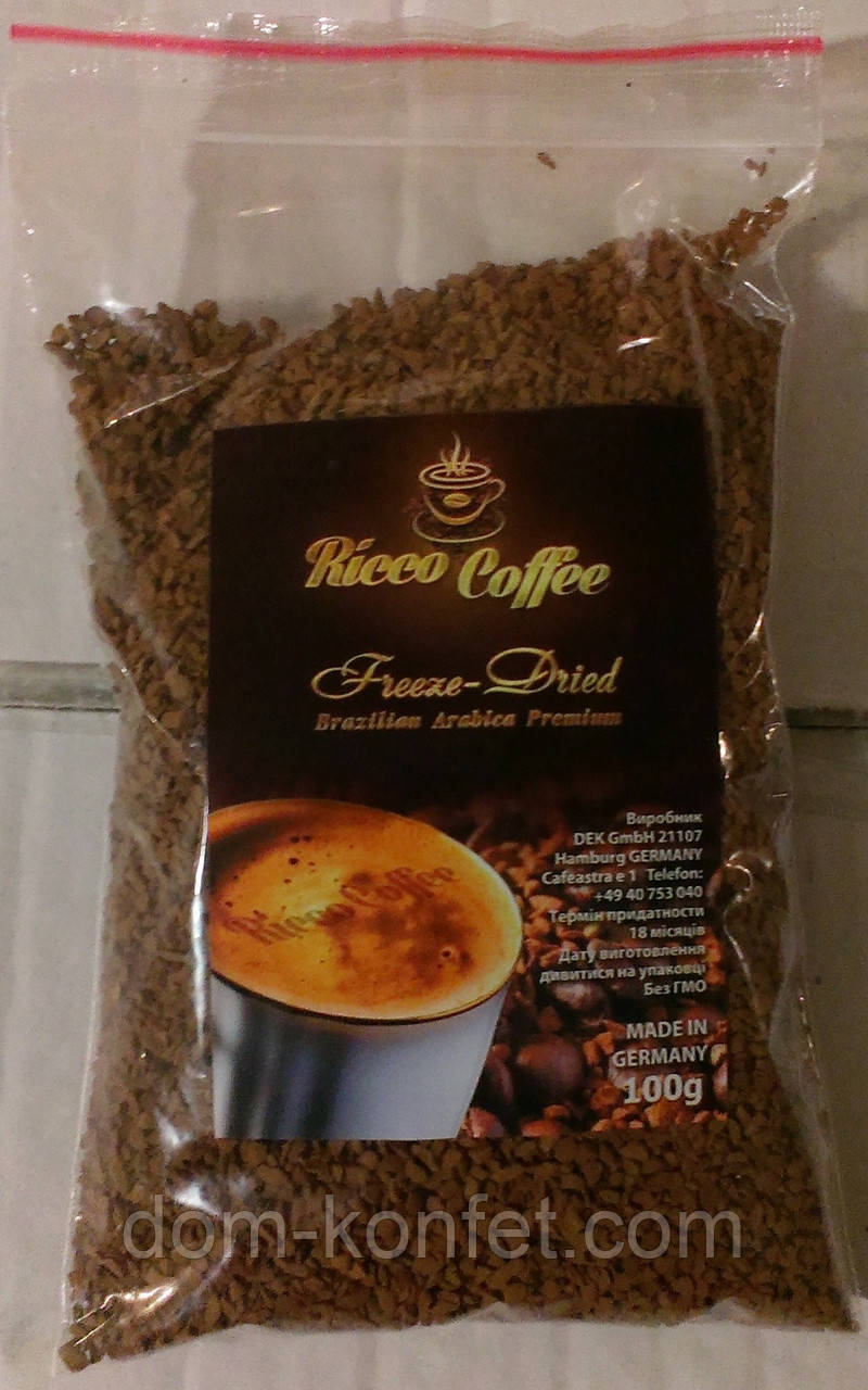 Кофе Ricco Coffee растворимый сублимированный 100 гр - фото 1 - id-p661545996