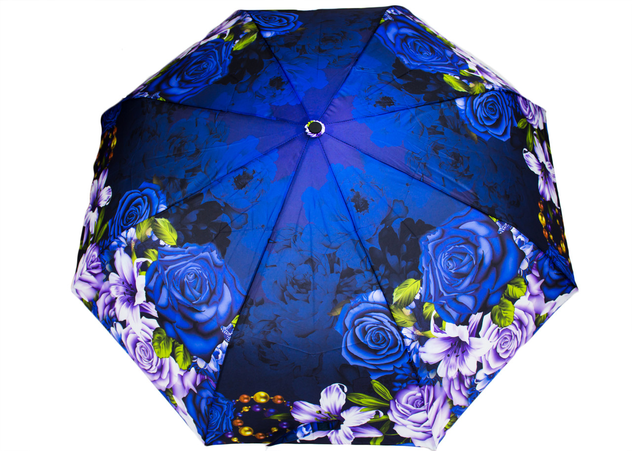 Зонт 6137-2 троянди синій