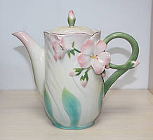 Порцеляновий чайник для заварювання "Герань" (Pavone) 1 л FM- 61/1