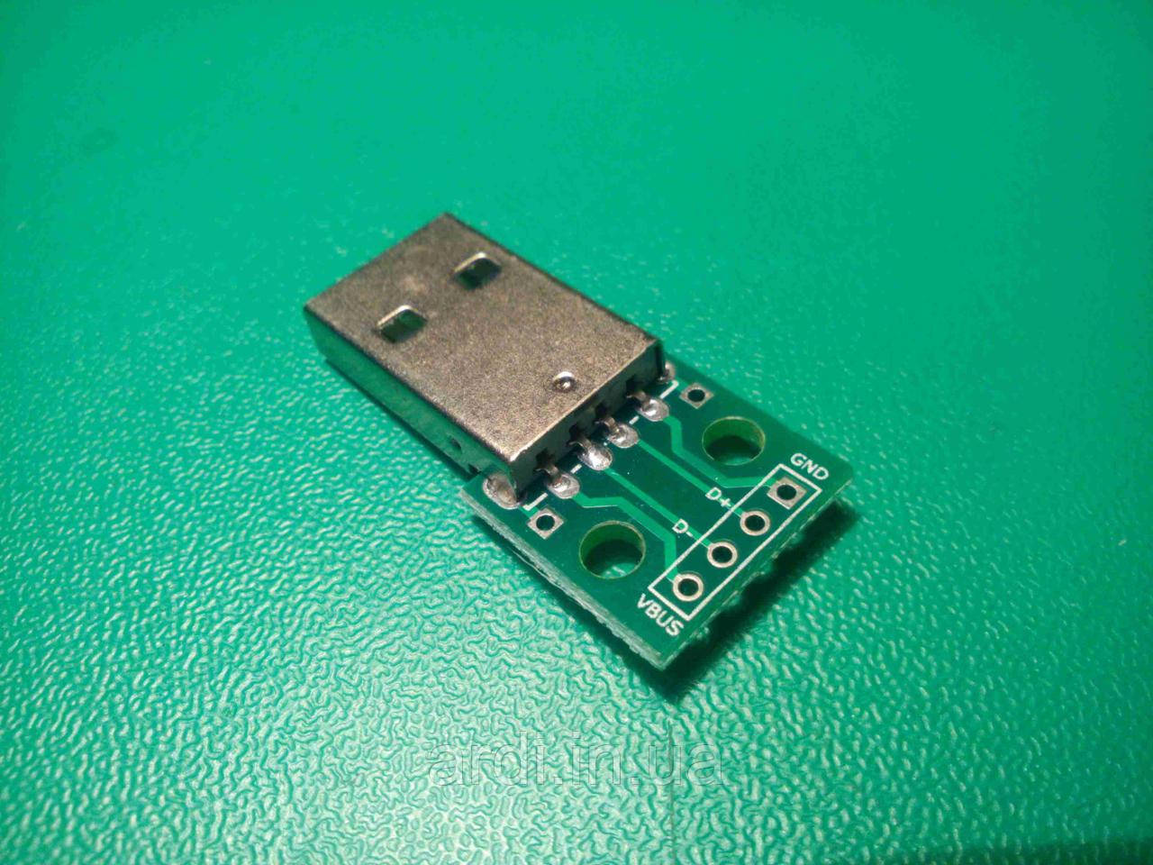 Плата переходник  "папа" USB to DIP 4pin