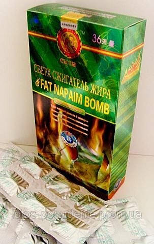 Капсулы для похудения сжигатель жира (Fat napalm bomb) - фото 1 - id-p4368805