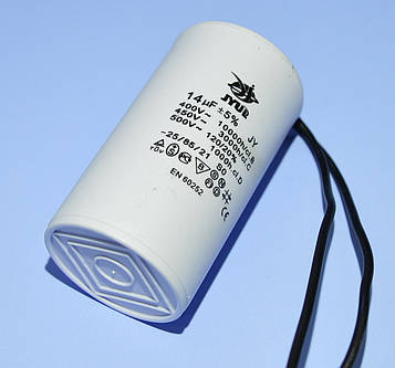 Конденсатор CBB-60 14µF 450VAC ±5%, провода 40*72мм Jyul