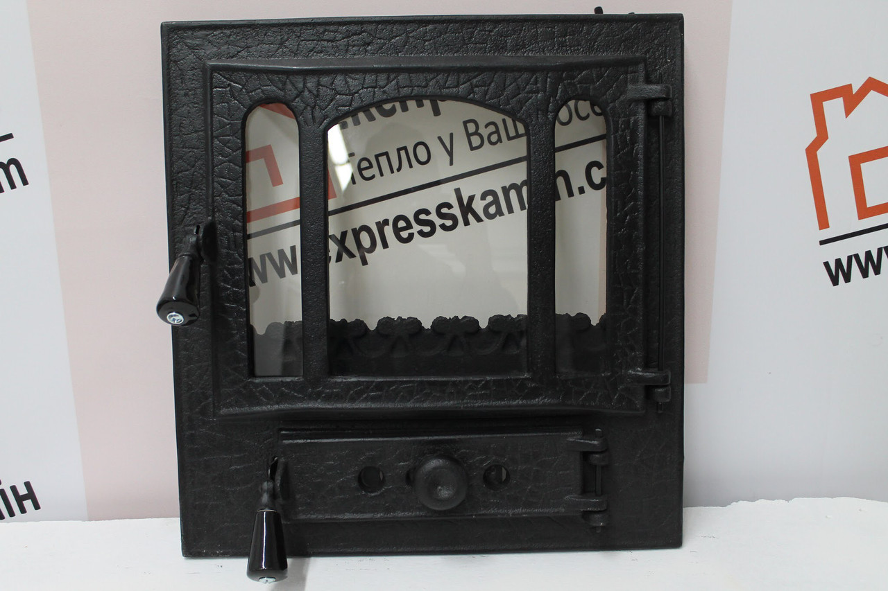 🔥Купить Дверцы печные со стеклом "BULWARK" Чугунная дверка для печи ...