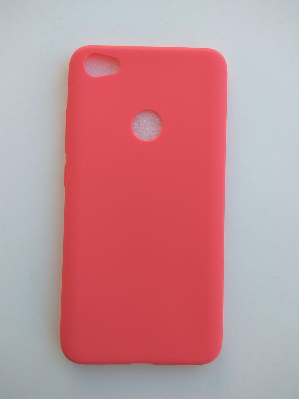 Силіконовий чохол Xiaomi Redmi Note 5a Pro матовий Червоний 1221P
