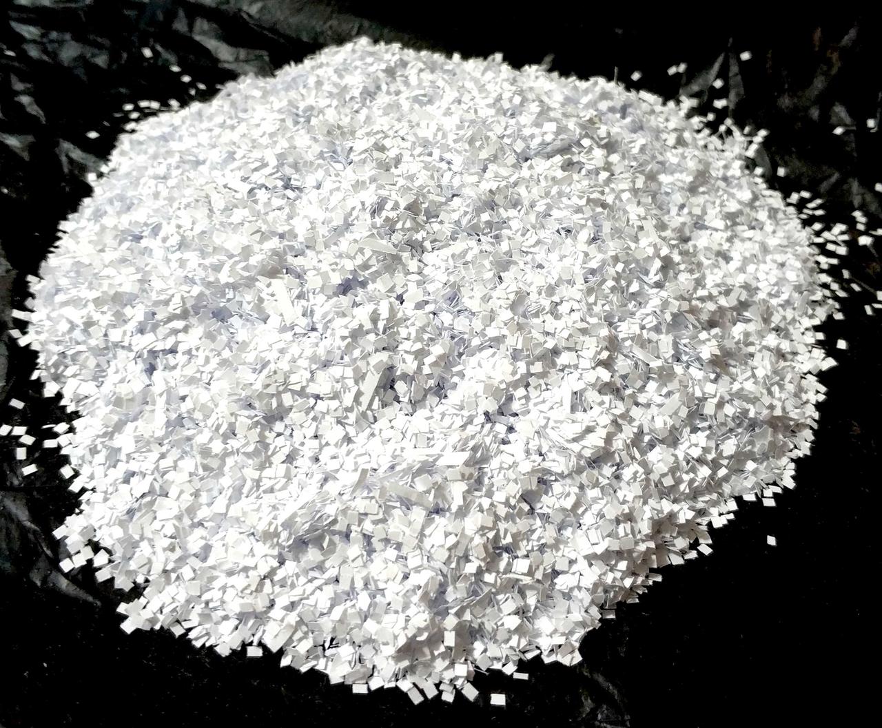 Конфеті "Мистечний сніг" білий. Вага: 500 г