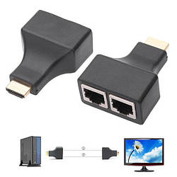 Подовжувач HDMI по RJ45 витій парі до 30м, UTP