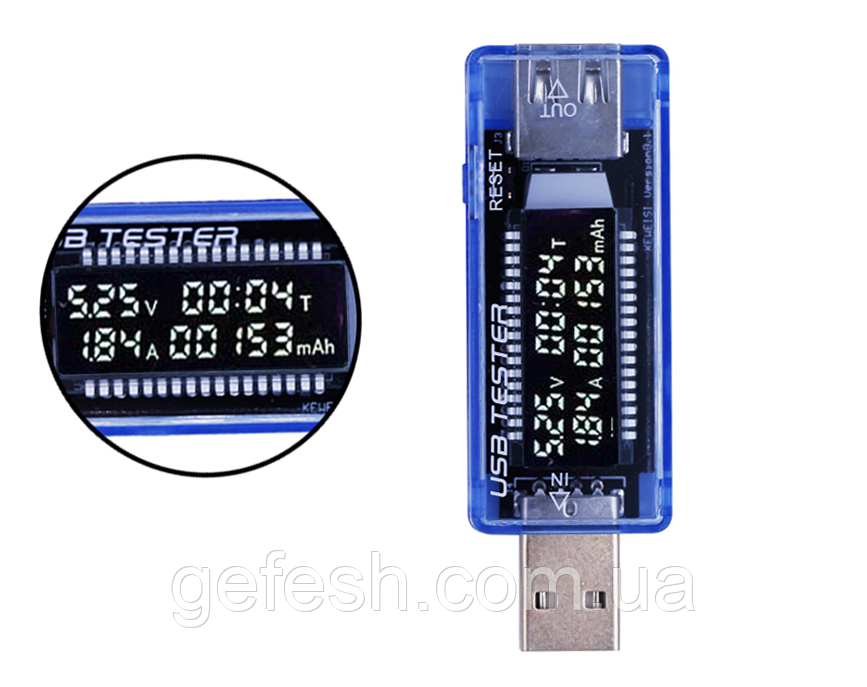 USB тестер зарядки вольтметр амперметр емкости аккумулятора: продажа ...