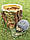 Декоративне кашпо "Пінь з їжачком" H-20 см, фото 9