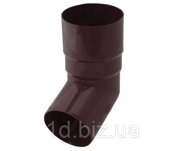 Коліно водостічної системи Бриза (Bryza) 90 мм коричневий, фото 1