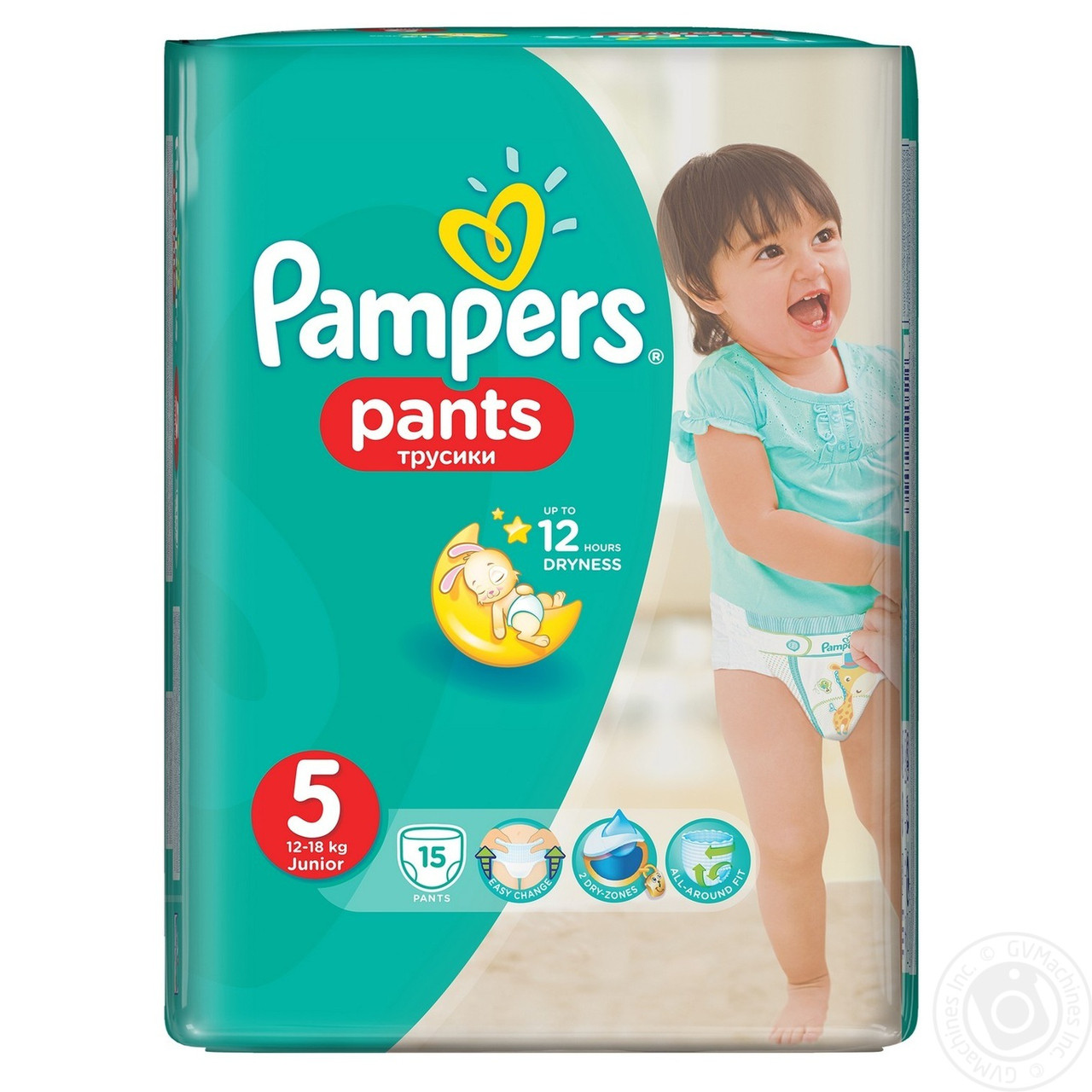 Підгузки - трусики для дітей "Pampers baby-dry pants 5" 12-18 кг(21 шт)