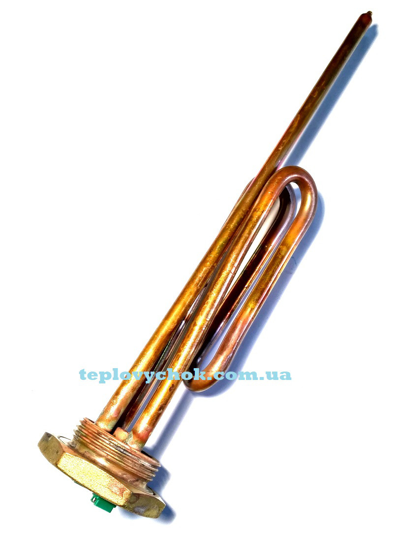 ТЕН 2 кВт для бойлера THERMEX, ISEA, ROUND, BOILER, CLASSIC, ALPARI на латунній гайці різьбою G 1 1/4