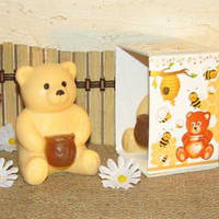 Мыло ручной работы "Медвежонок с мёдом"