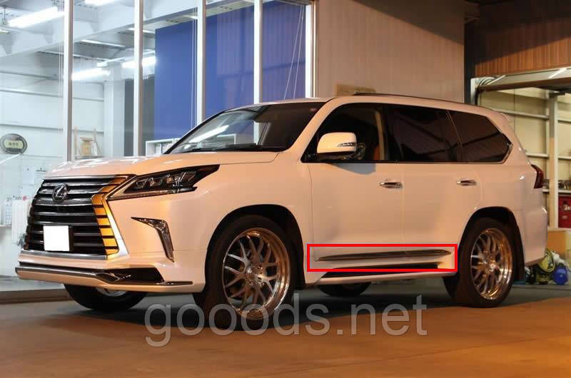 Молдинги Lexus LX 570 узкие 2016+ - фото 10 - id-p294739069