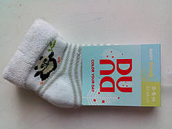 Детские носки махровые - Дюна р.8-10 (шкарпетки дитячі зимові махрові, Duna) 6в409-1482-белый