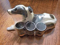 Штоф "ШТОФ Собака +3 ЧАРКИ ". Слов'янська кераміка. Посуд керамічний. Сувеніри, кераміка.