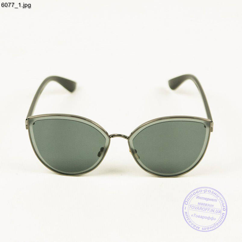 Якісні жіночі сонцезахисні окуляри - Чорні - 6077, фото 2