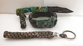 Браслет виживання з паракорда 15 в 1, з ножем