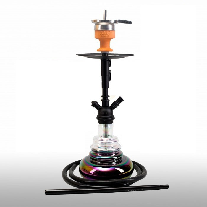 Кальян AMY Deluxe 060R Middle Cloud висота 53 см на 1 персону чорний
