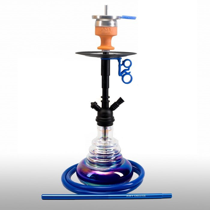 Кальян AMY Deluxe 060R Middle Cloud висота 53 см на 1 персону синій