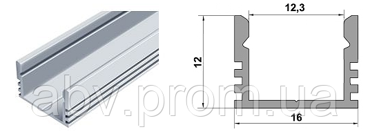 Профіль кутовий ЛП12-с20-AL 4596, фото 1