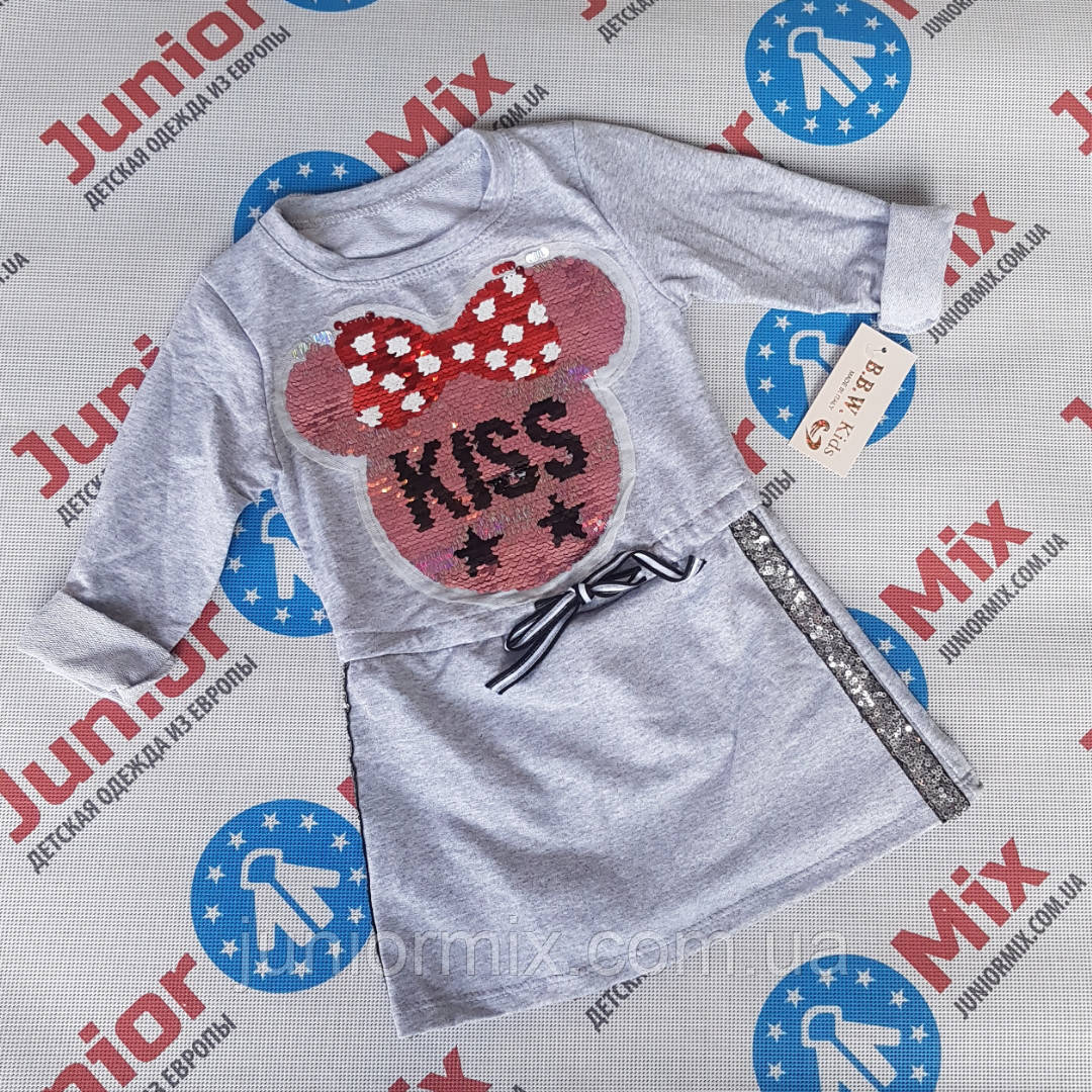 Туніки для дівчаток під пояс із паєтками-подутом BBW, фото 1