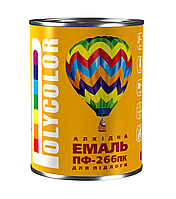 Емаль алкідна для підлоги економ ПФ-266/POLYCOLOR/ червоно-корич. 0,9