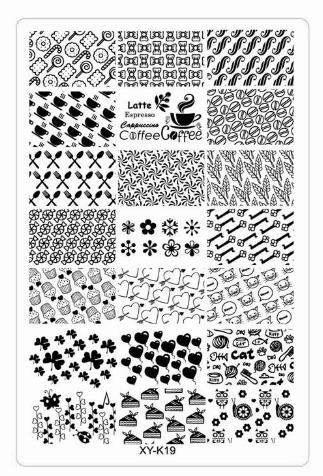 Трафарет для стемпінгу XY-К19