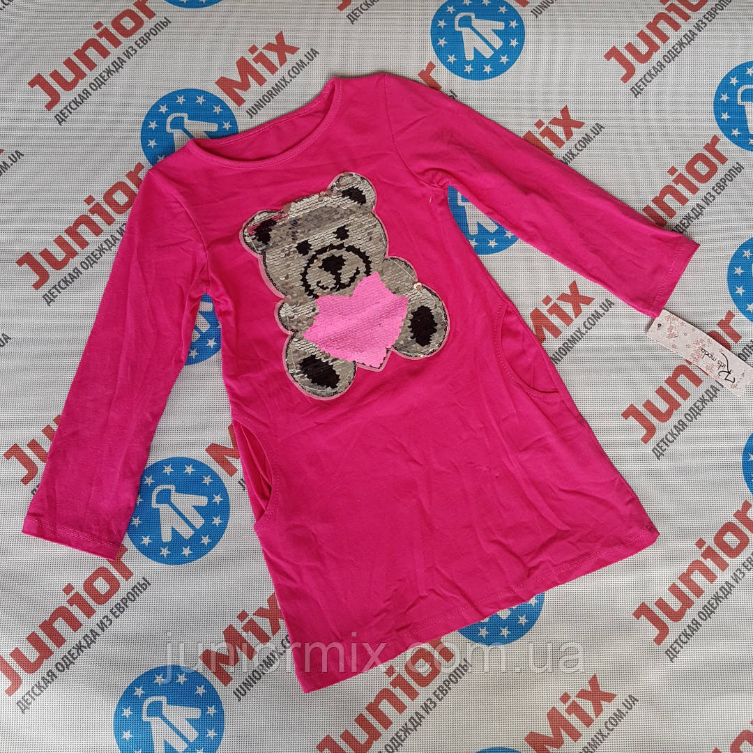 Дитячі трикотажні туніки для дівчаток оптом Kids moda ІТАЛІЯ