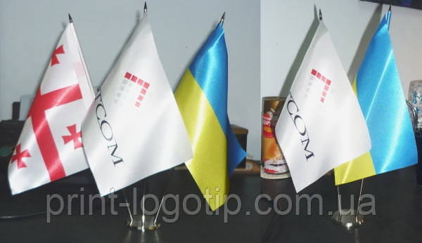 Виготовлення прапорців, настільні прапорці, рекламні прапорці Київ