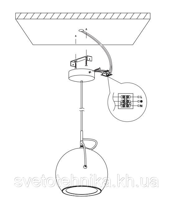 Светильник светодиодный подвесной LED CDD-16W WH 6400K IP54 - фото 6 - id-p35084009