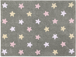 Lorena Canals - Килим Tricolor Stars Grey - Pink 120x160 cm