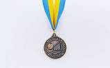 Медаль спортивна зі стрічкою Волейбол (метал, d-5 см, 25 g, 1-золото, 2-срібло, 3-бронза) 10 шт., фото 3