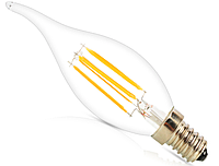 Светодиодная лампа Filament 4Вт C35T 3000K свеча на ветру