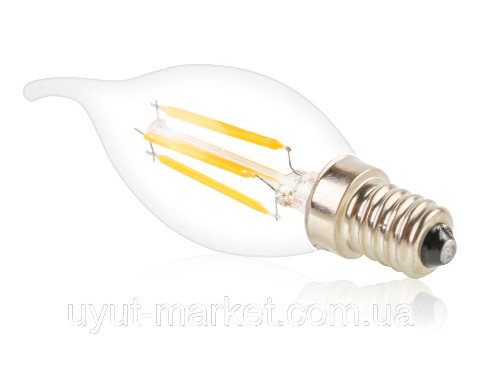 Светодиодная лампа Filament 4Вт C35T E14 4500K - фото 5 - id-p610065671