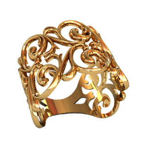 Візерунки серця кільце, фото 1