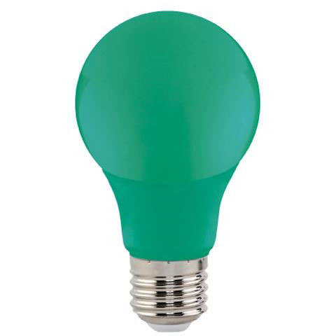 Зелена світлодіодна лампа SL-03G 3W E27 A60 220V (GREEN) Код.59212