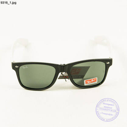 Сонцезахисні окуляри Ray-Ban Wayfarer унісекс зі скляною лінзою - 9316, фото 2