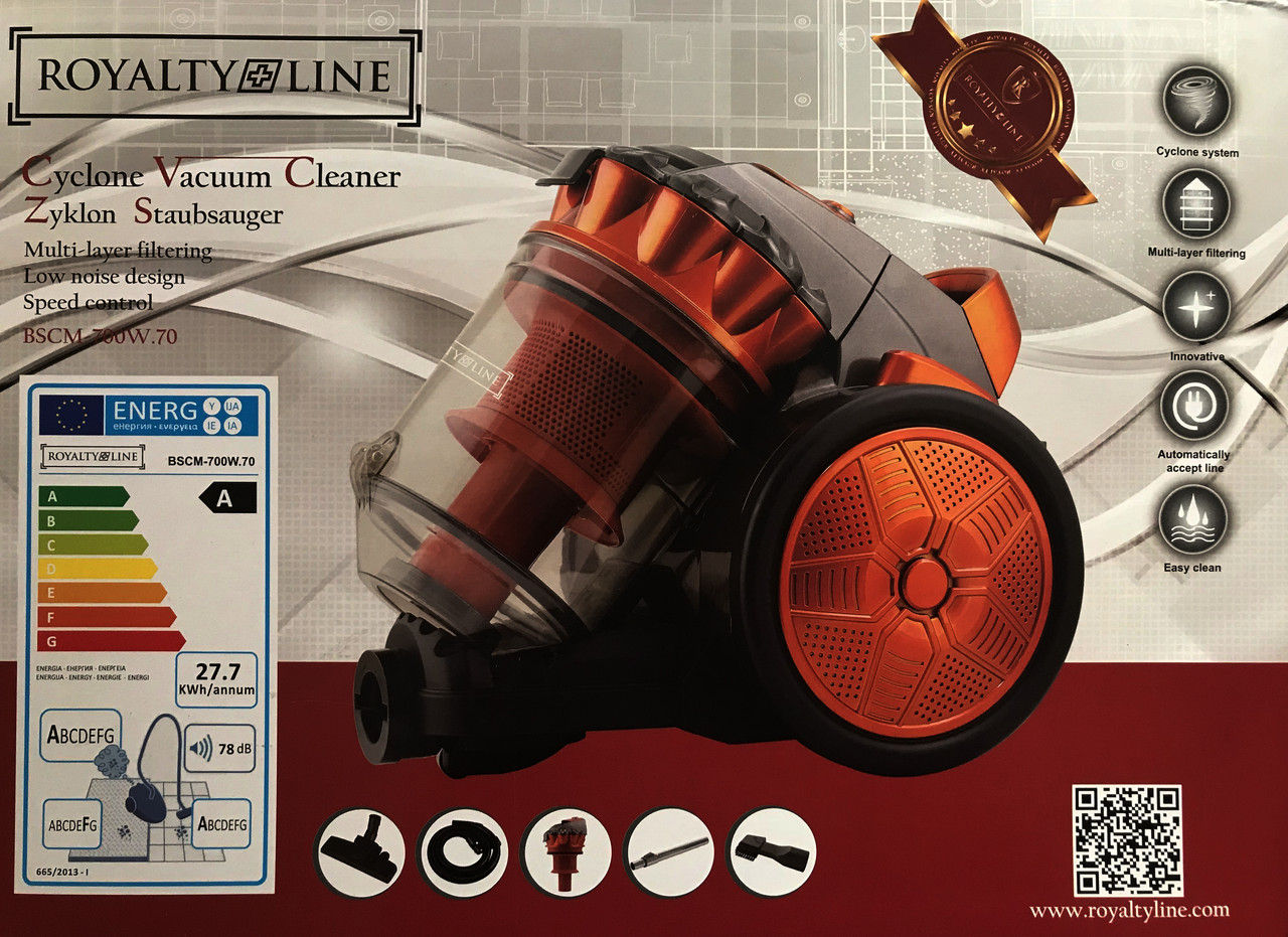 Cупер потужний пилосос Royalty Line Vacuum Cleaner 1400 Ват (Germany 2018горд)
