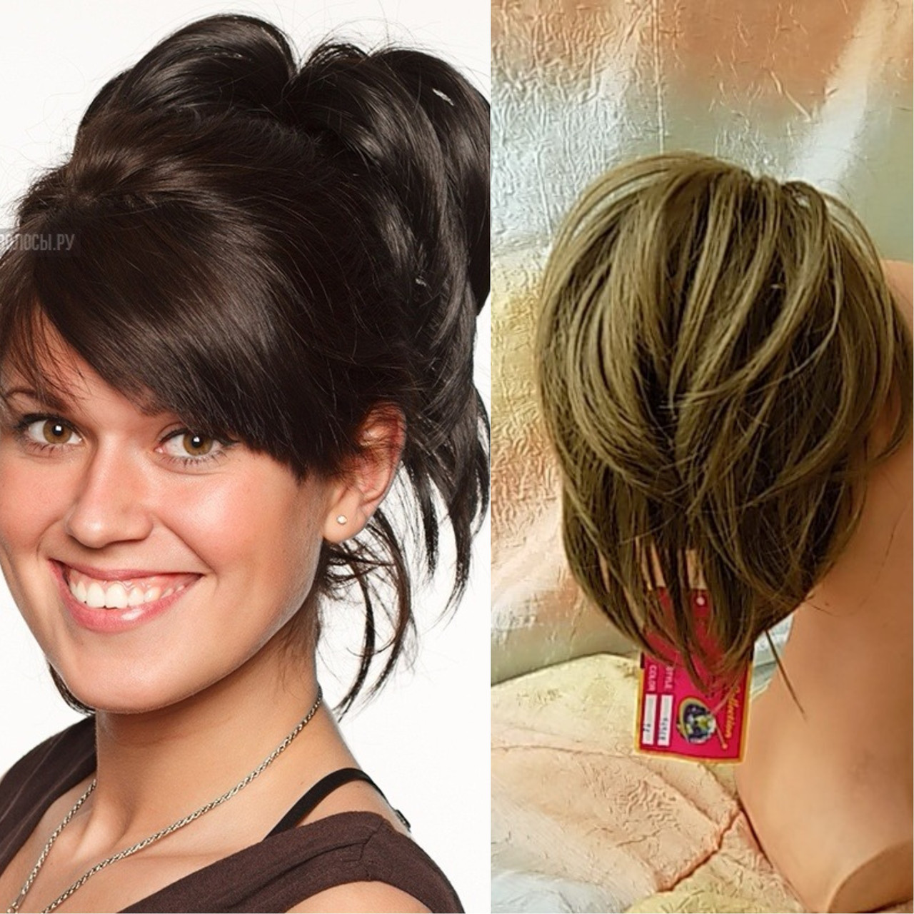 Хвіст короткий "рожки" на крабі пепелясто-русявий 6154Аt -14, фото 1