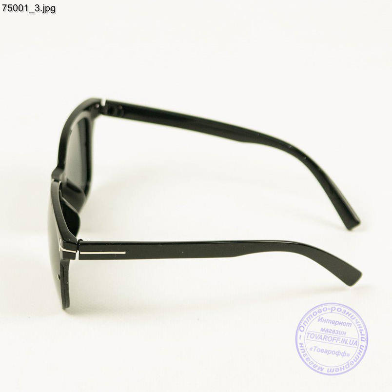 Окуляри сонцезахисні унісекс - Чорні - 75001, фото 3
