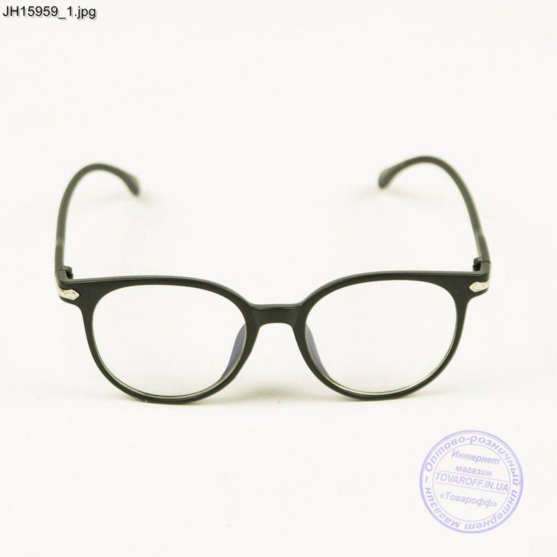 Окуляри іміджеві унісекс - Чорні - JH15959, фото 2